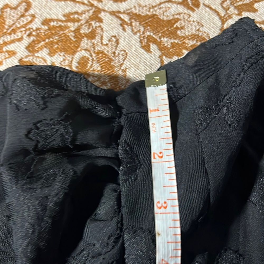 New Peplum Chiffon Clip Floral Blouson Sleeve Top - Picture 9 of 15